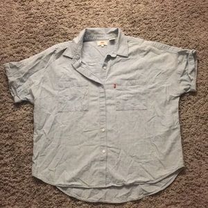 Levi short sleeve denim shirt